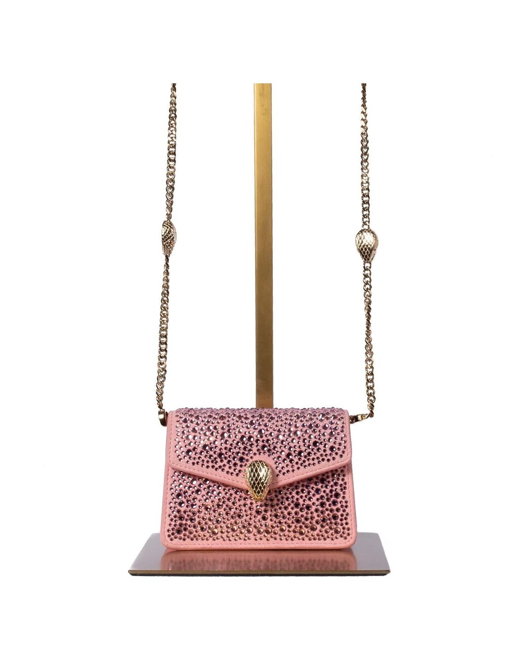 Bvlgari Mini Serpenti Sparkly Pink Bag